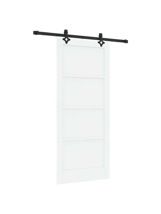 Bīdāmo durvju komplekts manuāls balta un melna 86 x 198.5 cm