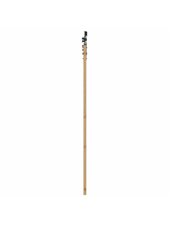 Bīdāmo durvju komplekts manuāls dabīga un melna 61 x 198.5 cm