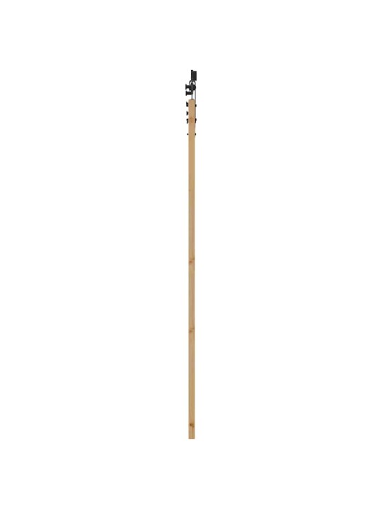 Bīdāmo durvju komplekts manuāls dabīga un melna 78 x 202 cm