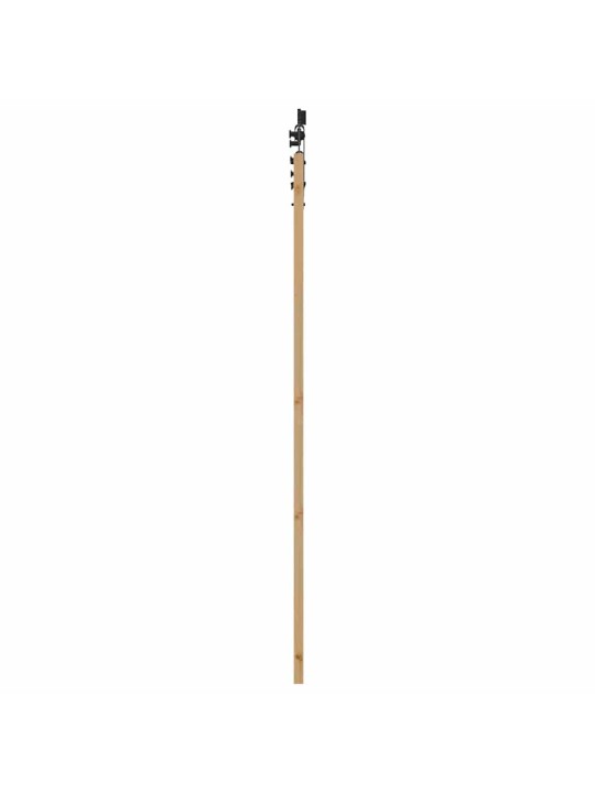 Bīdāmo durvju komplekts manuāls dabīga un melna 78 x 211 cm