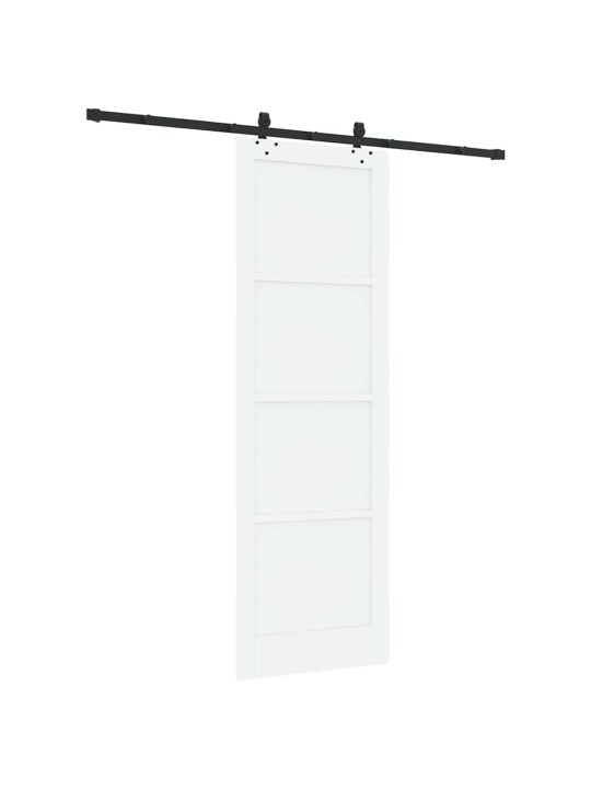 Bīdāmo durvju komplekts manuāls balta un melna 78 x 232 cm