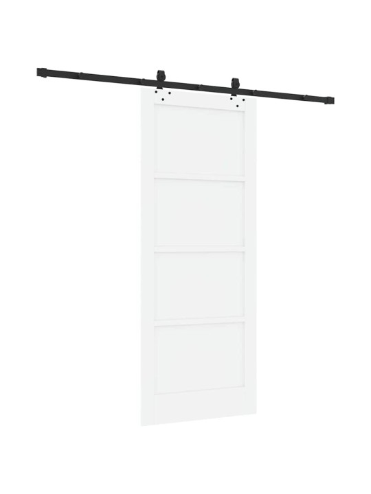 Bīdāmo durvju komplekts manuāls balta un melna 83 x 202 cm