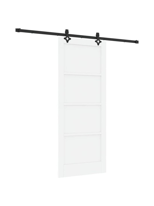 Bīdāmo durvju komplekts manuāls balta un melna 83 x 202 cm