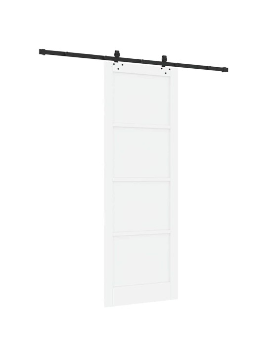 Bīdāmo durvju komplekts manuāls balta un melna 83 x 232 cm