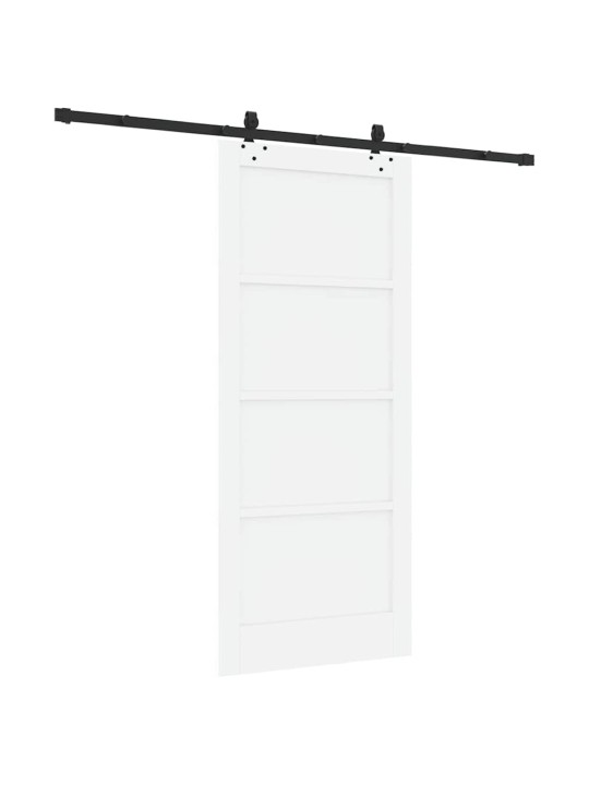 Bīdāmo durvju komplekts manuāls balta un melna 86 x 198.5 cm