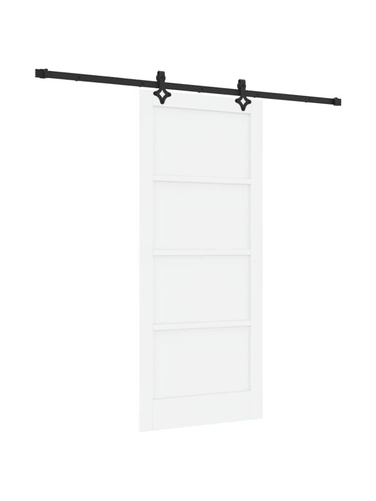 Bīdāmo durvju komplekts manuāls balta un melna 86 x 198.5 cm