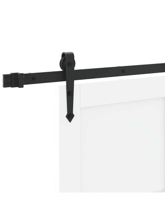 Bīdāmās durvis manuāls balta un melna 78 x 232 cm