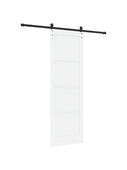 Bīdāmās durvis manuāls balta un melna 78 x 232 cm