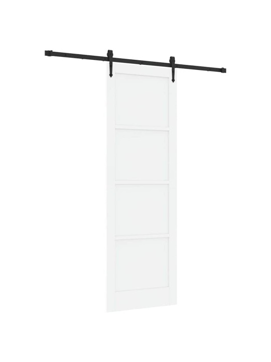 Bīdāmās durvis manuāls balta un melna 78 x 232 cm