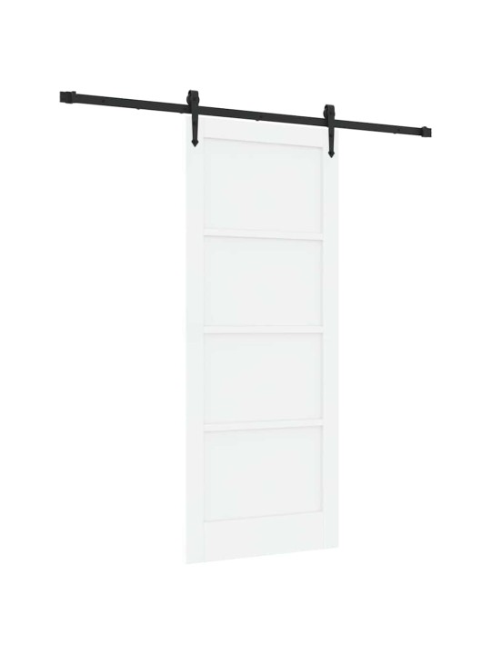 Bīdāmās durvis manuāls balta un melna 83 x 202 cm
