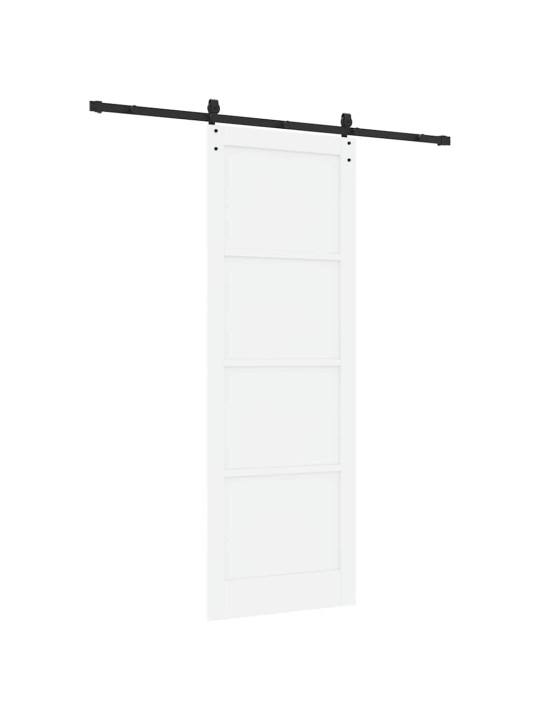 Bīdāmās durvis manuāls balta un melna 83 x 232 cm