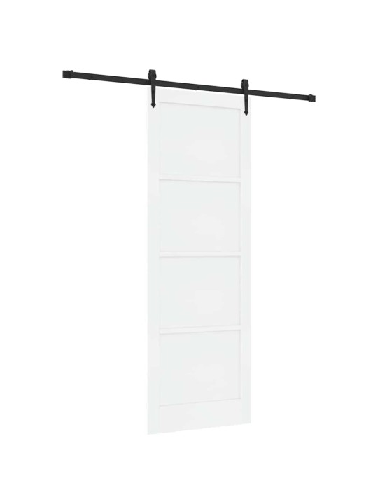 Bīdāmās durvis manuāls balta un melna 83 x 232 cm