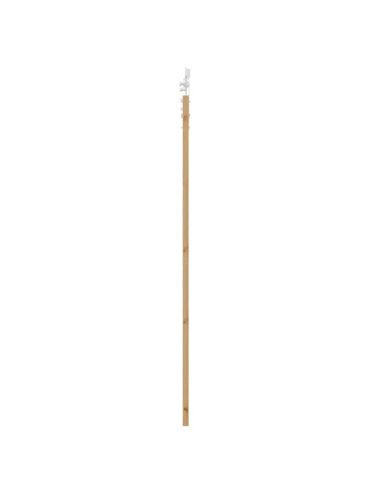Bīdāmās durvis manuāls dabisks un balts 73.5 x 211 cm
