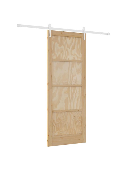 Bīdāmās durvis manuāls dabisks un balts 83 x 211 cm