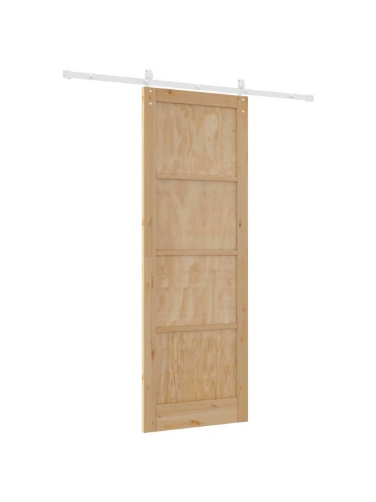 Bīdāmās durvis manuāls dabisks un balts 83 x 232 cm
