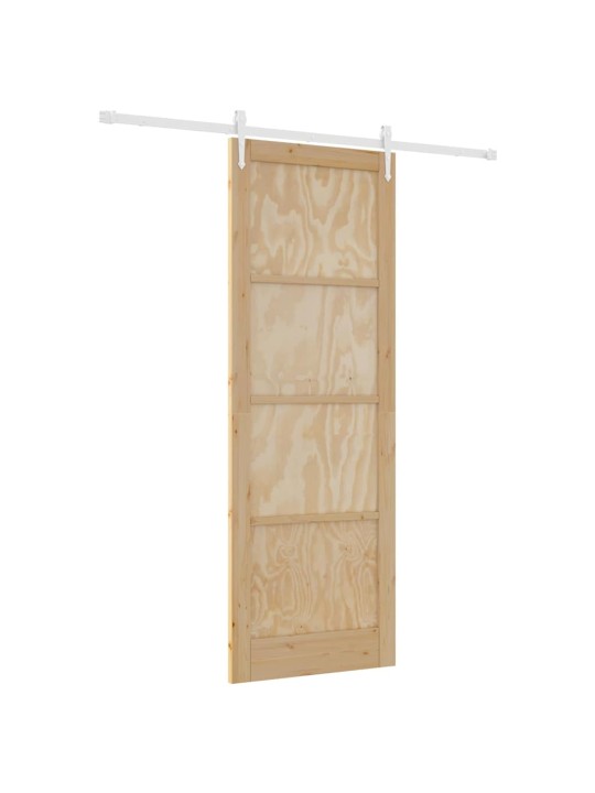 Bīdāmās durvis manuāls dabisks un balts 83 x 232 cm