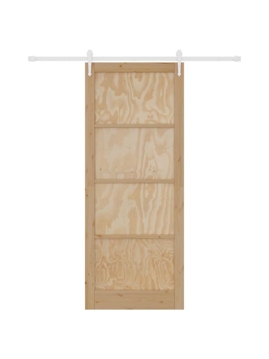 Bīdāmās durvis manuāls dabisks un balts 93 x 232 cm