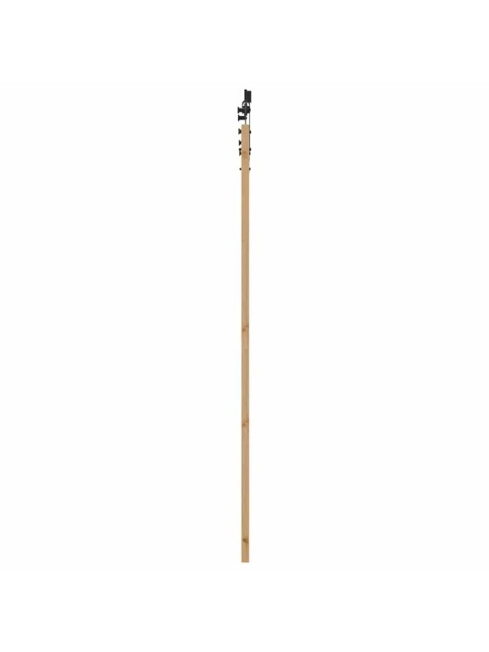 Slīdošās durvis manuāls brūna 86 x 211 cm priedes masīvkoks
