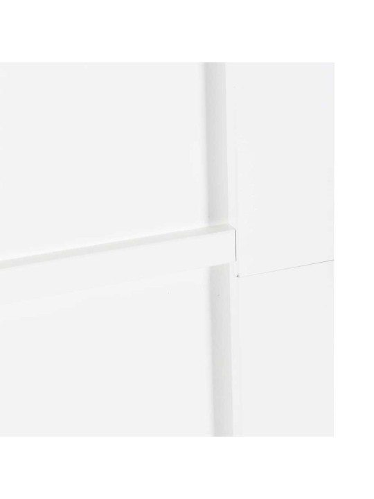 Slīdošās durvis manuāls balts 83 x 202 cm priedes masīvkoks