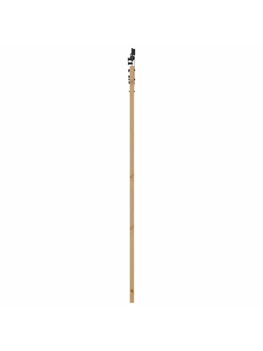 Slīdošās durvis manuāls brūna 86 x 211 cm priedes masīvkoks