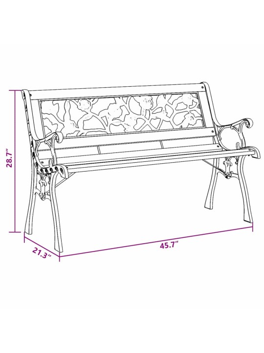 Sols brūna 116 x 54 x 73cm koka