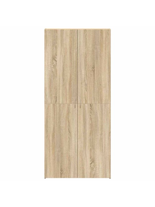 Apavu skapis brūna 80 x 35.5 x 180 cm inženierijas koks