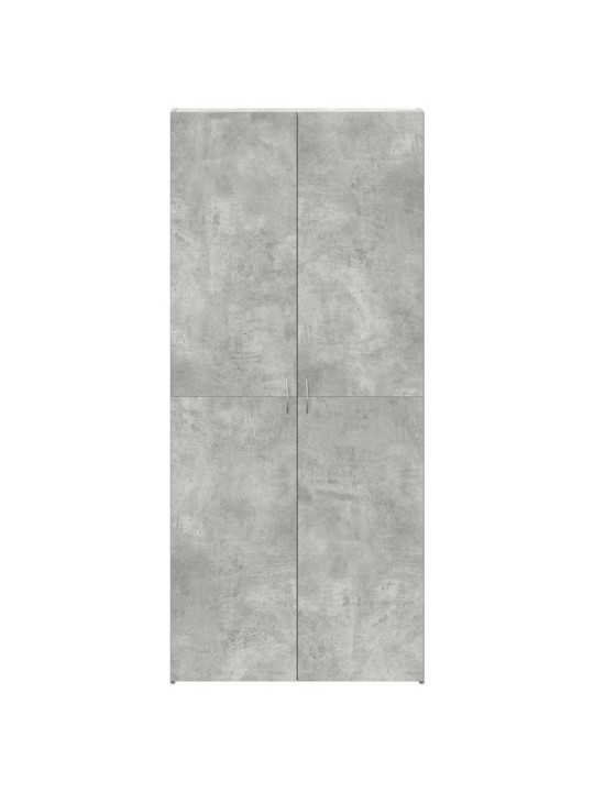 Apavu skapis pelēka 80 x 35.5 x 180 cm inženierijas koks