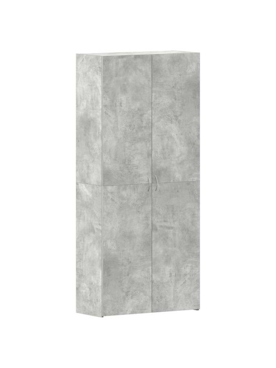 Apavu skapis pelēka 80 x 35.5 x 180 cm inženierijas koks