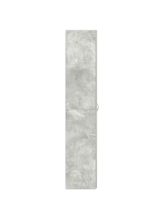 Apavu skapis pelēka 80 x 35.5 x 180 cm inženierijas koks