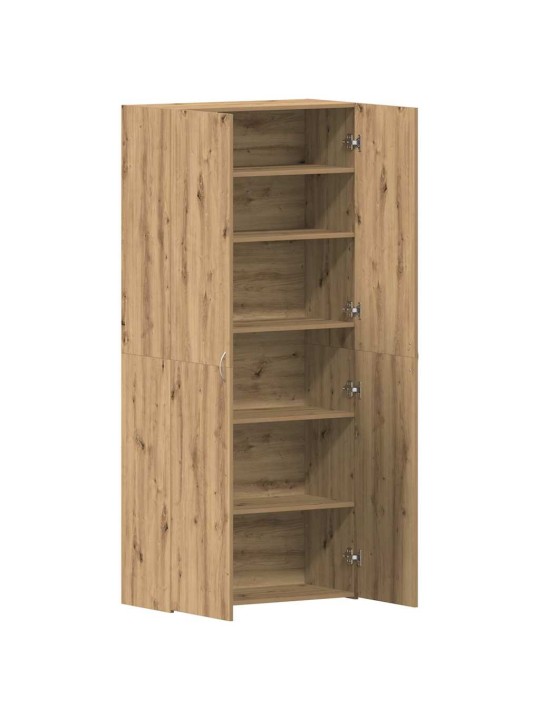 Apavu skapis brūna 80 x 35.5 x 180 cm inženierijas koks