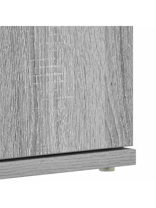 Apavu skapis pelēka 80 x 39 x 180 cm inženierijas koks