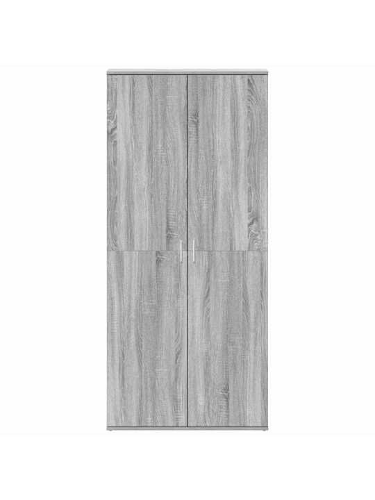 Apavu skapis pelēka 80 x 39 x 180 cm inženierijas koks
