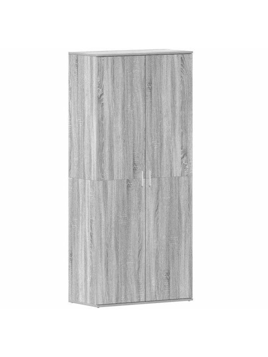 Apavu skapis pelēka 80 x 39 x 180 cm inženierijas koks