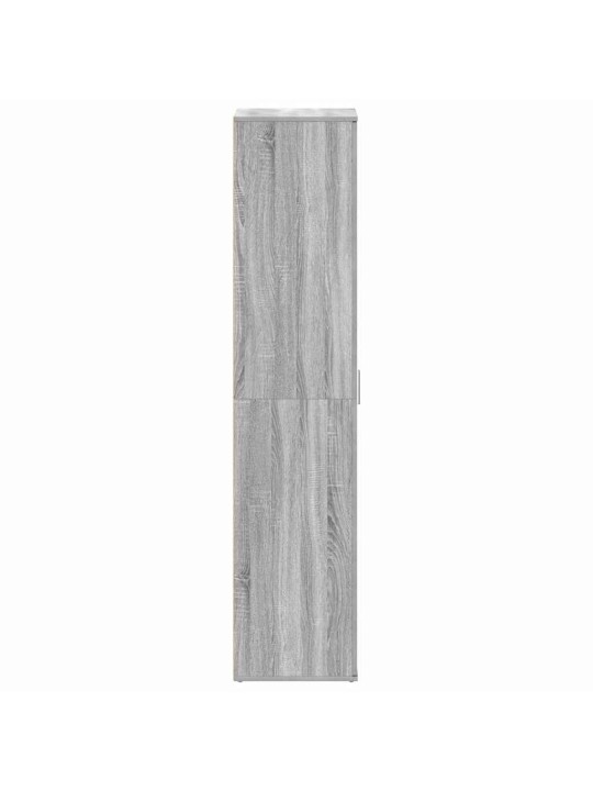 Apavu skapis pelēka 80 x 39 x 180 cm inženierijas koks