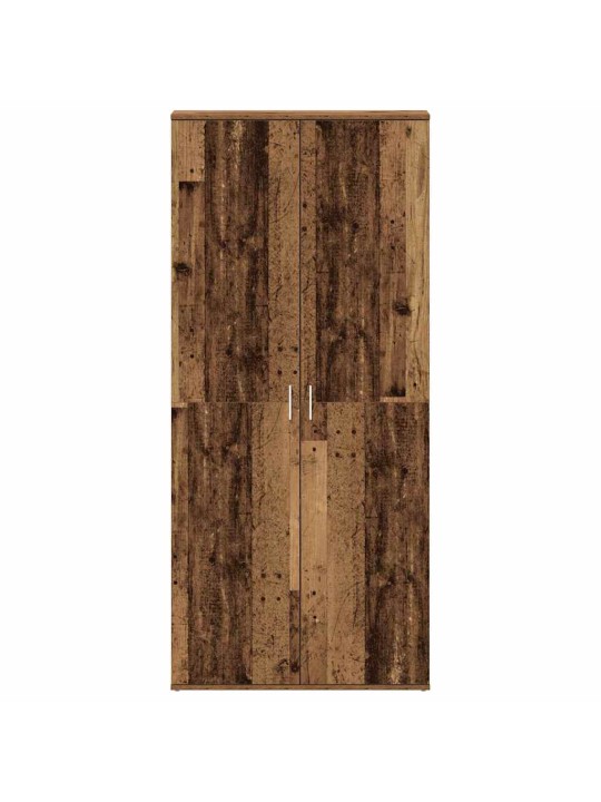 Apavu skapis ar durvīm brūna 80 x 39 x 180 cm inženierijas koks