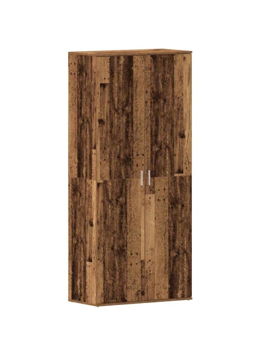 Apavu skapis ar durvīm brūna 80 x 39 x 180 cm inženierijas koks
