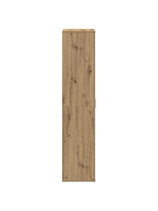 Apavu skapis ar durvīm brūna 80 x 39 x 180 cm inženierijas koks