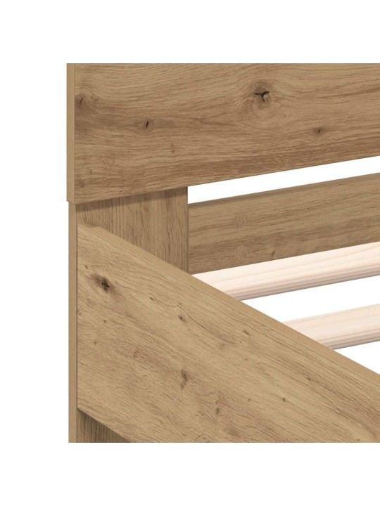 Gultas rāmis amatnieku ozola 200 x 200 cm inženierijas koks