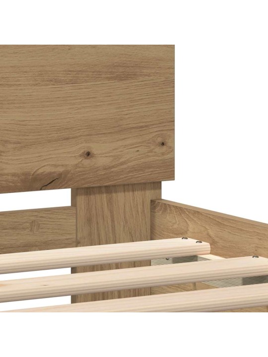 Gultas rāmis amatnieku ozola 200 x 200 cm inženierijas koks