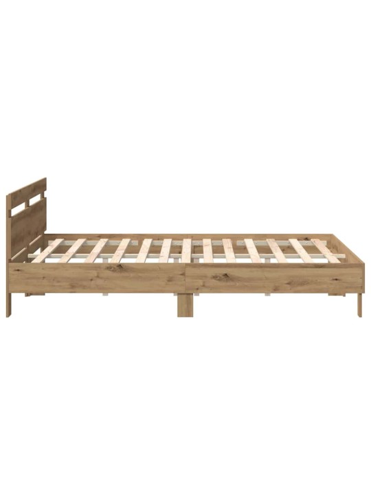 Gultas rāmis amatnieku ozola 200 x 200 cm inženierijas koks