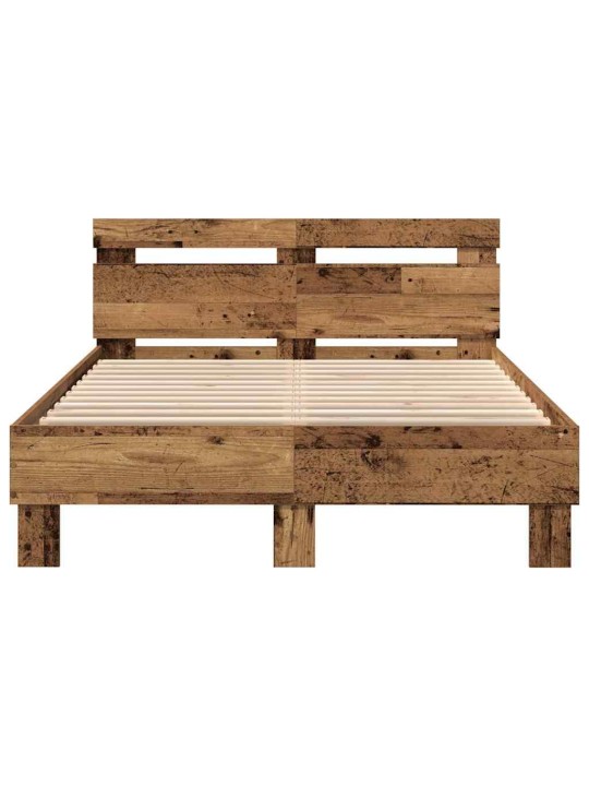 Gultas rāmis vecs koks 135 x 190 cm inženierijas koks