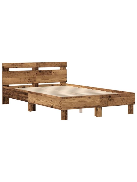 Gultas rāmis vecs koks 120 x 190 cm inženierijas koks