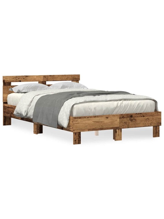 Gultas rāmis vecs koks 120 x 190 cm inženierijas koks