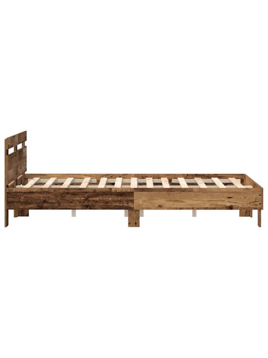 Gultas rāmis vecs koks 120 x 190 cm inženierijas koks