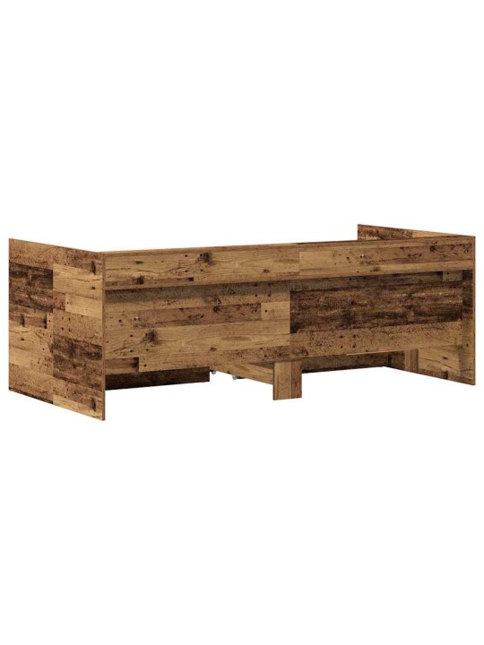 Dienas gultas rāmis ar atvilktnēm vecs koks 100 x 200 cm