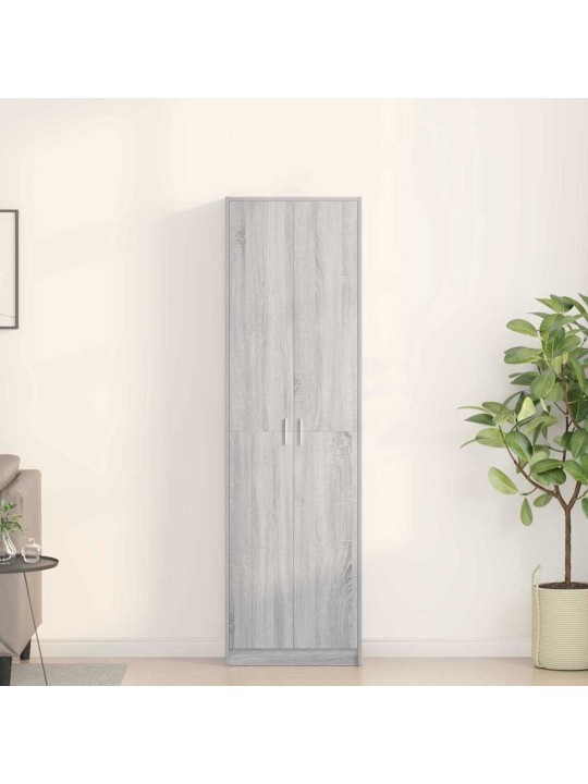 Skapis pelēka sonomas ozola 55 x 25 x 189 cm inženierijas koks