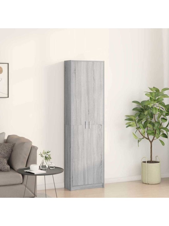 Skapis pelēka sonomas ozola 55 x 25 x 189 cm inženierijas koks