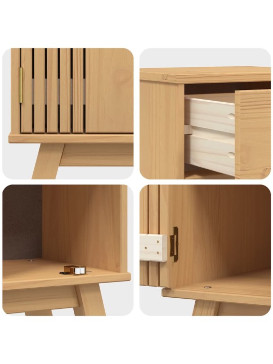 Vannasistabas mēbeļu komplekts 2 pcs brūna 114 x 43 x 73.5 cm