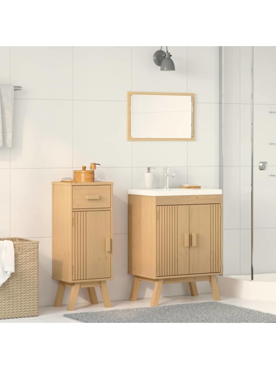 Vannasistabas mēbeļu komplekts 2 pcs brūna 114 x 43 x 73.5 cm