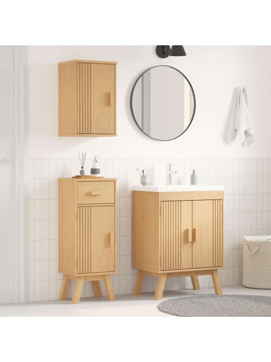 Vannasistabas mēbeļu komplekts 3 pcs brūna 114 x 43 x 73.5 cm